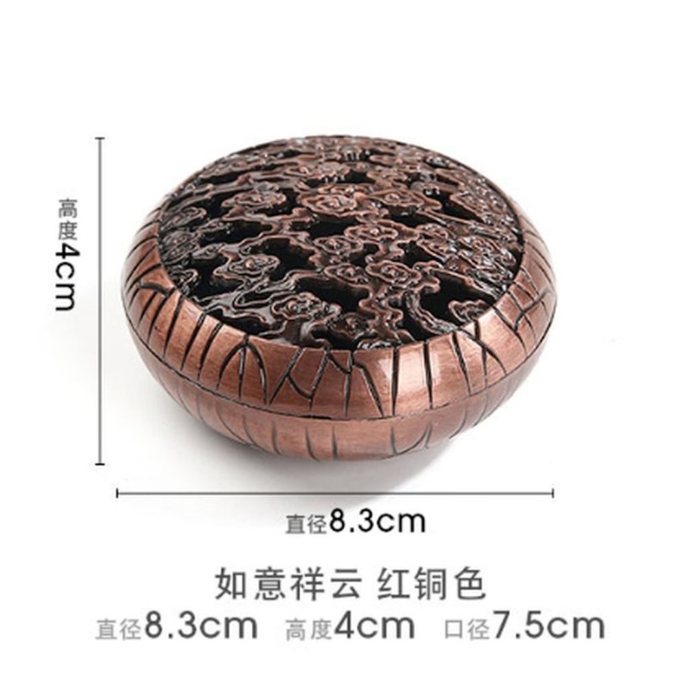 Antique Copper Incense Burner Home Decoration Alloy Bronze Incense Stick Frame M
